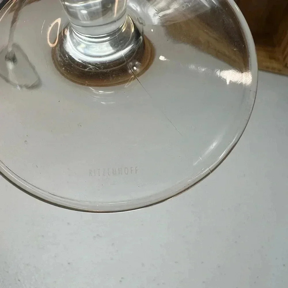 Ritzenhoff Tall Gilt Glasses, Beer Glass Pilsner Champagne 90’s Gold Face - Picture 15 of 16